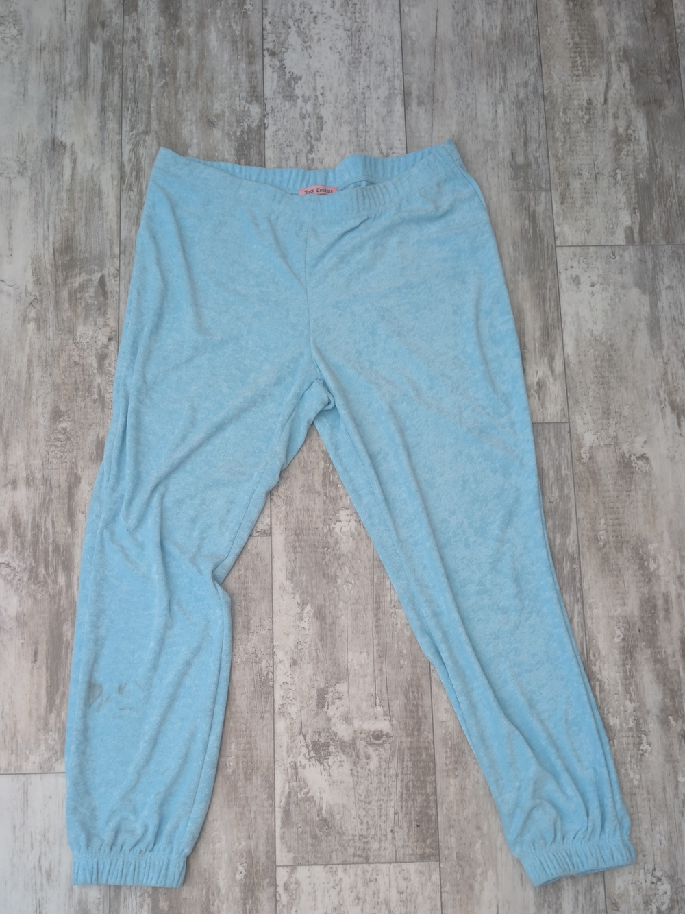 Juicy Couture Y2K Light Blue Terry Track Pants Nwot Have A Small Stain Washable